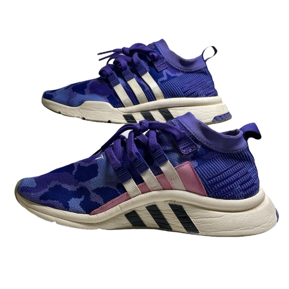 Adidas Mens EQT ADV 91-18 Support Mid Purple Camo Running Shoes Size 10 702001 - Picture 2 of 11